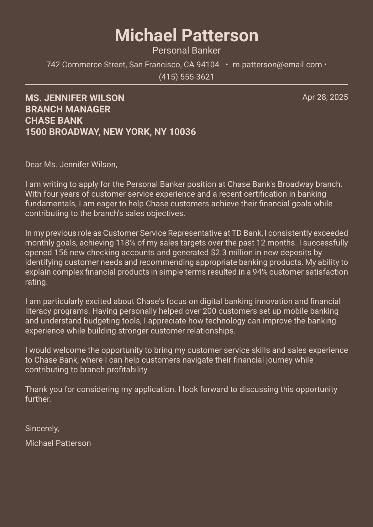How to Write a Banking Cover Letter + Examples and Templates