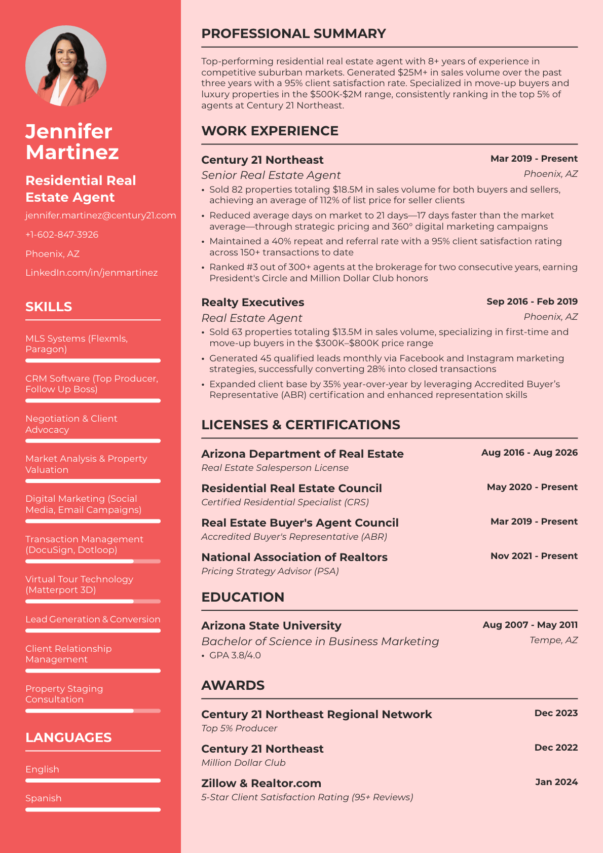 Real Estate Agent Resume: Examples, Tips & Guide for 2026