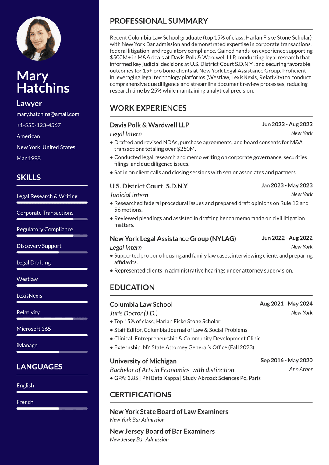 Crafting an Impressive Lawyer Resume: Full Guide + Example