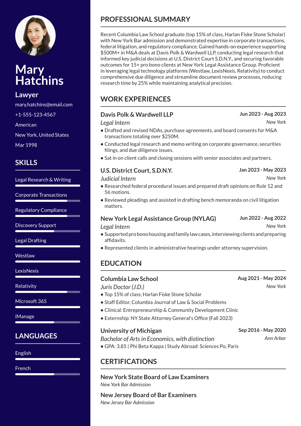 Crafting an Impressive Lawyer Resume: Full Guide + Example