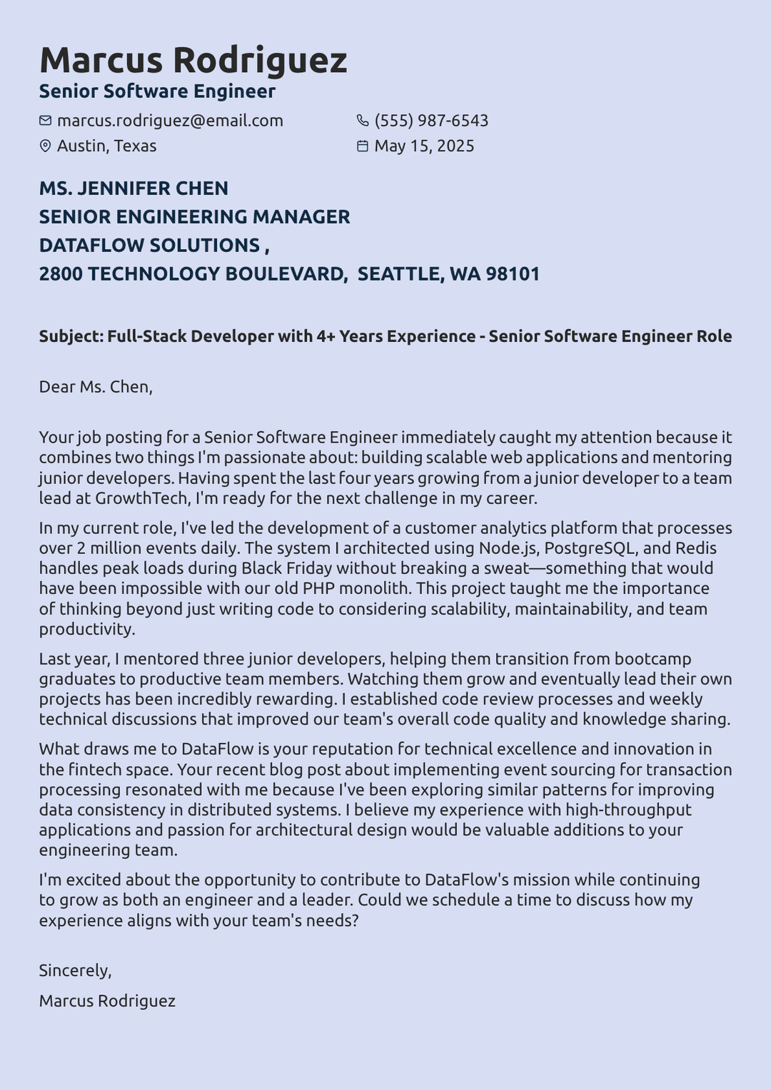 Software Engineer Cover Letter: Writing Guide + Examples