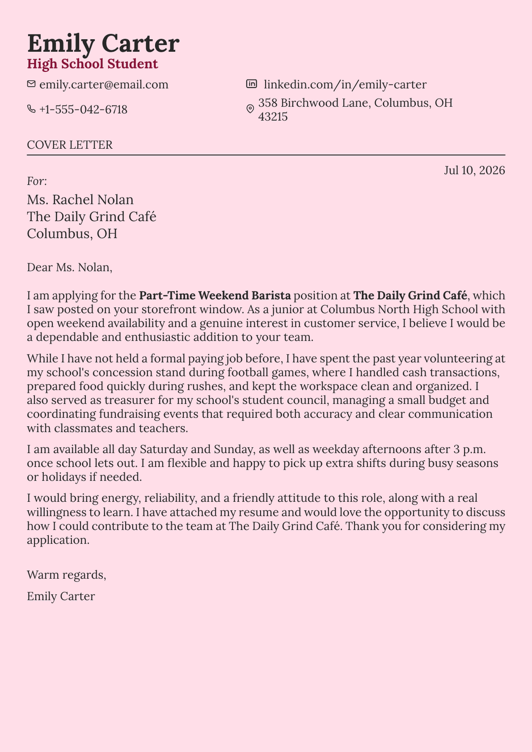 How to Write a Cover Letter for a Part-Time Job