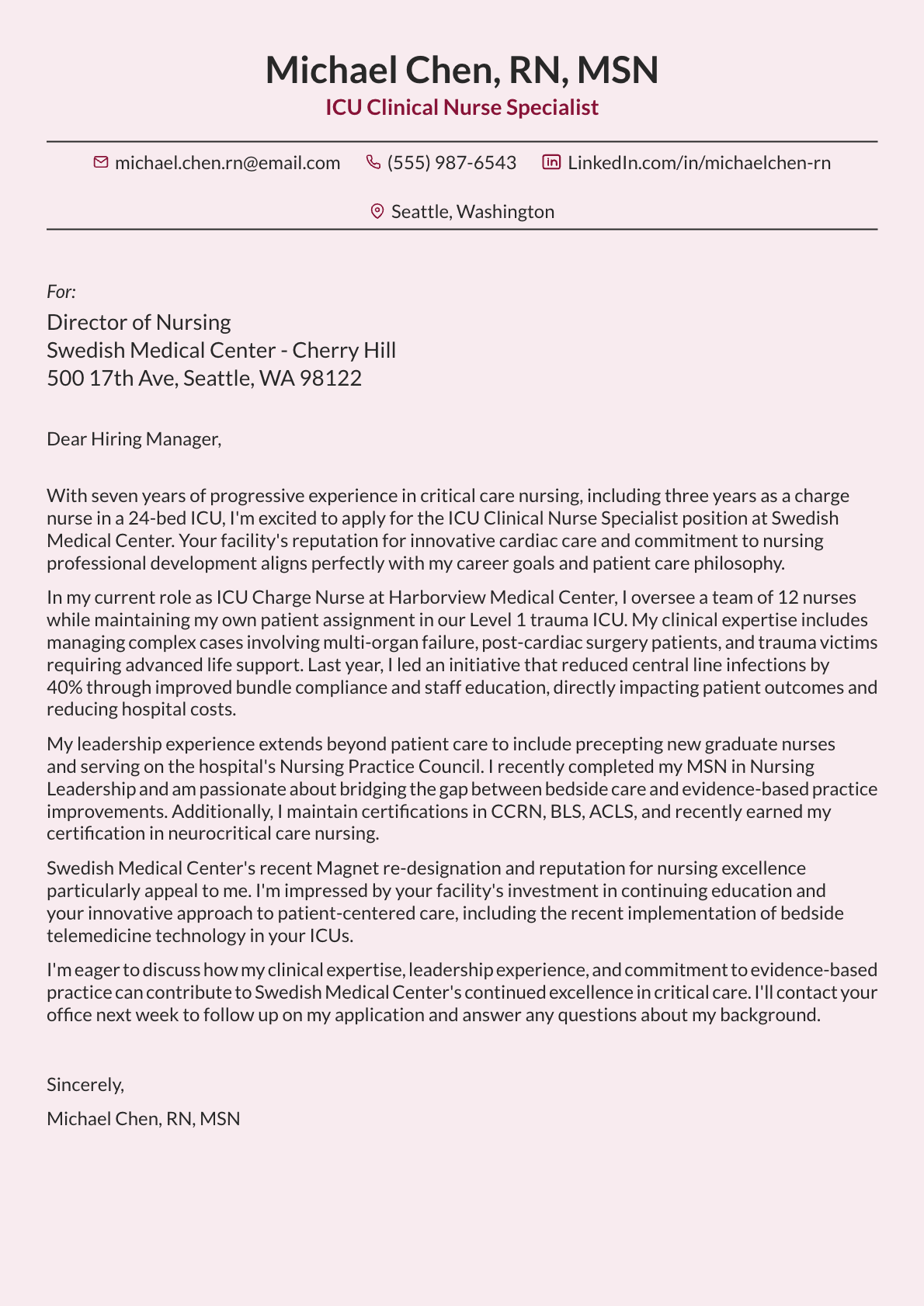 How to Write a Nursing Cover Letter: Writing Guide & Examples