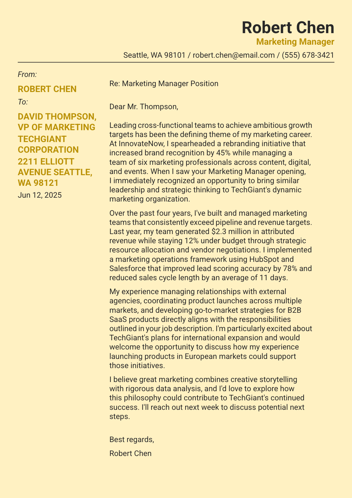 How to Write a Marketing Cover Letter + Examples & Templates