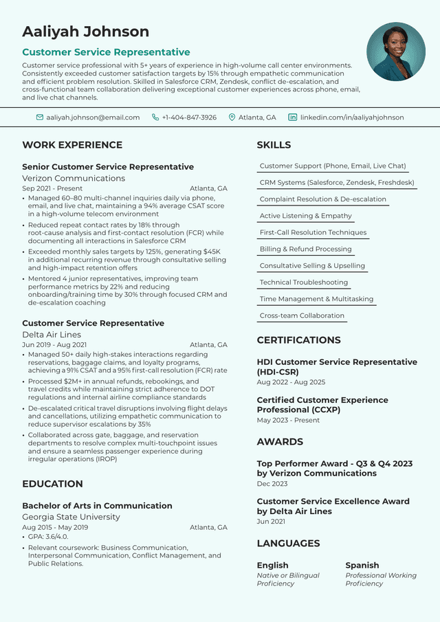 How to Create a Customer Service Resume: Examples & Tips