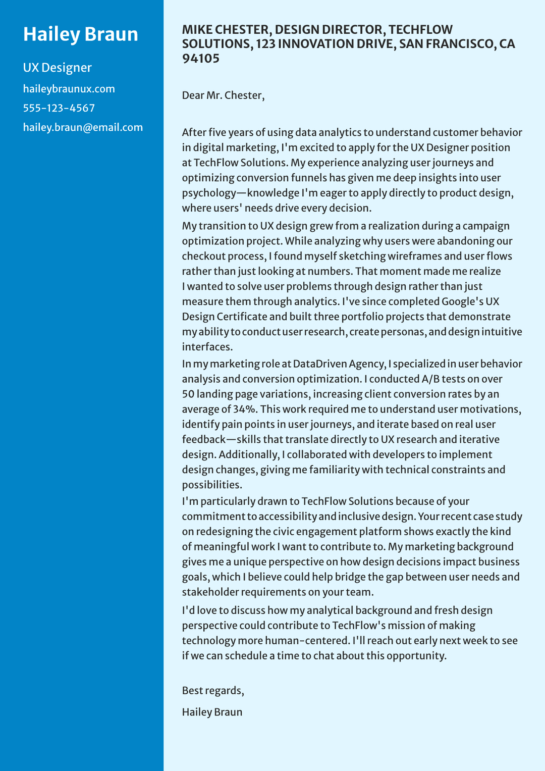 Career Change Cover Letter: How to Write One + Example