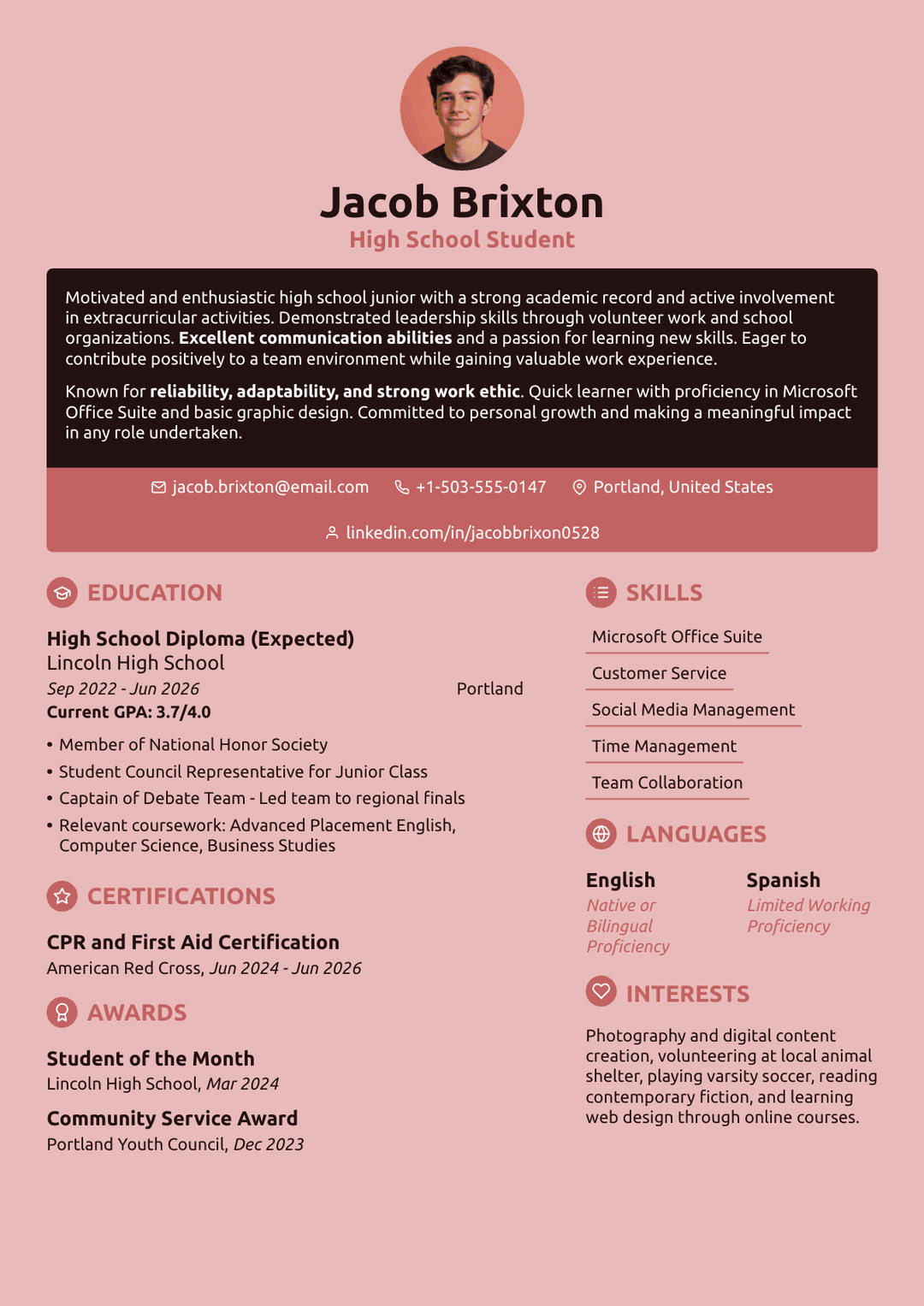 How to Write a Resume for Teenagers: Complete Guide + Examples
